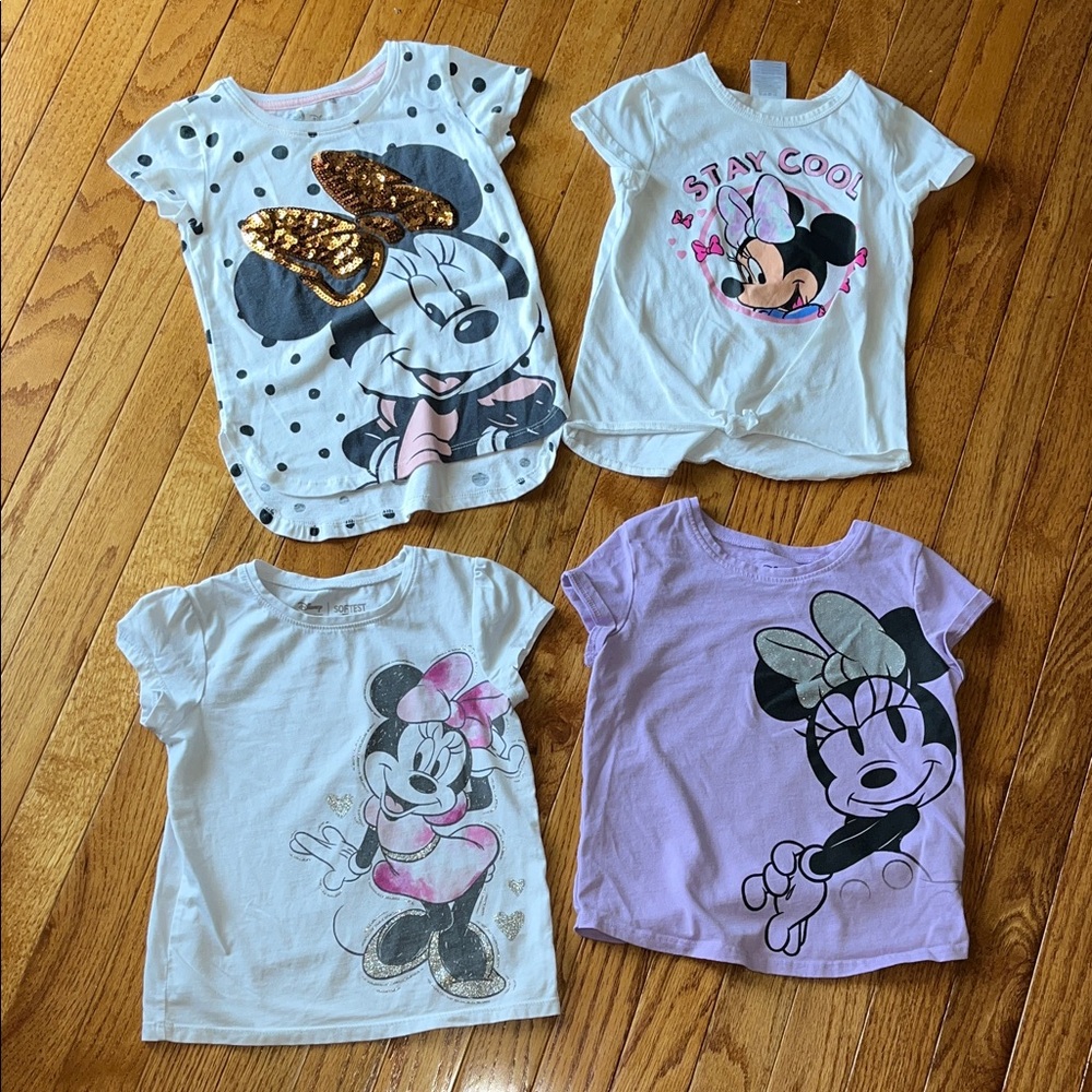 Disney Minnie Mouse T-Shirt Collection - White, Purple, Pink, Gold